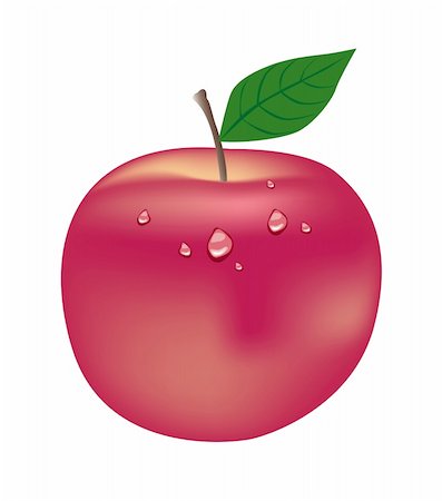 simsearch:400-05674030,k - Red Apple with Waterdrops Stock Photo - Budget Royalty-Free & Subscription, Code: 400-04436384