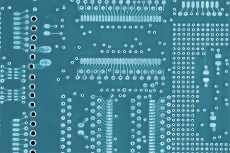 simsearch:400-05209179,k - a close up of a slightly blurred blue circuit plate Stock Photo - Budget Royalty-Free & Subscription, Code: 400-04437704