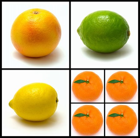 simsearch:400-04716078,k - collage of colorfull fruits on white background Stock Photo - Budget Royalty-Free & Subscription, Code: 400-04430232