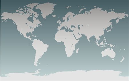 simsearch:400-04009998,k - Accurate map of the world. Includes Antarctica. Maps to a sphere to make an accurate globe. Foto de stock - Super Valor sin royalties y Suscripción, Código: 400-04430717