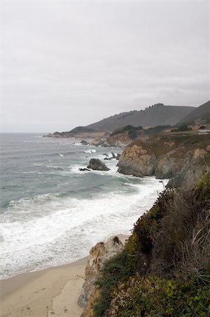 simsearch:400-06641969,k - View of Big Sur, California Foto de stock - Super Valor sin royalties y Suscripción, Código: 400-04431281