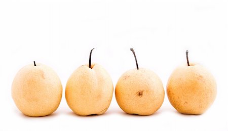 simsearch:400-05674030,k - Pears on white background Stock Photo - Budget Royalty-Free & Subscription, Code: 400-04449382