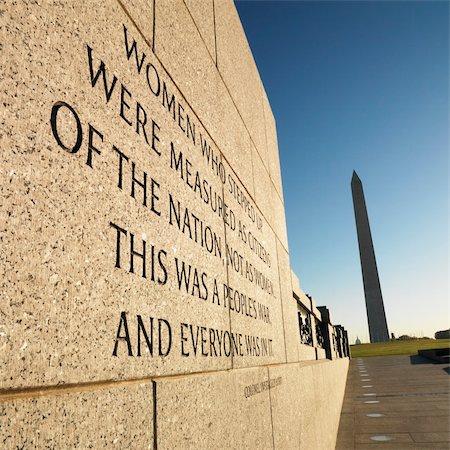 World War II Memorial with Washington Monument in Washington, D.C., USA. Stock Photo - Budget Royalty-Free & Subscription, Code: 400-04449784