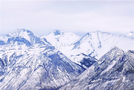 simsearch:400-05271081,k - Landscape of high snowy mountains in Canadian Rockies Photographie de stock - Aubaine LD & Abonnement, Code: 400-04442342