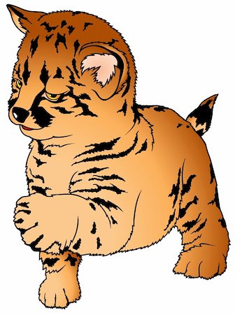 simsearch:400-04171805,k - Leopard 3 - coloured cartoon illustration as vector - Leopard Puppy Stock Photo - Budget Royalty-Free & Subscription, Code: 400-04458027