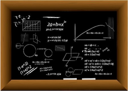 simsearch:400-04917346,k - Vector - Black board in a wooden frame with two pieces of chalk. Copy space. Stock Photo - Budget Royalty-Free & Subscription, Code: 400-04459250