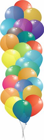 simsearch:400-04658893,k - Collection of many balloons on top of each other so you can see thru each in a long string Photographie de stock - Aubaine LD & Abonnement, Code: 400-04453487