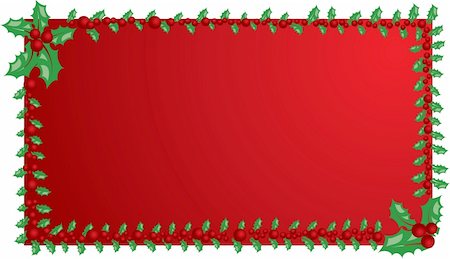Christmas mistletoe frame, elements for design, vector illustration Stock Photo - Budget Royalty-Free & Subscription, Code: 400-04453787