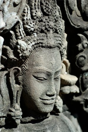 Close up of sulptured apsara, Siem Reap, Cambodia Stock Photo - Budget Royalty-Free & Subscription, Code: 400-04466115