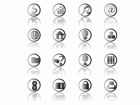 simsearch:400-03938572,k - web icon set suitable to use any kind of website. Stock Photo - Budget Royalty-Free & Subscription, Code: 400-04467401