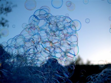 simsearch:400-05713485,k - Soap Bubbles on a sky background Stock Photo - Budget Royalty-Free & Subscription, Code: 400-04468710