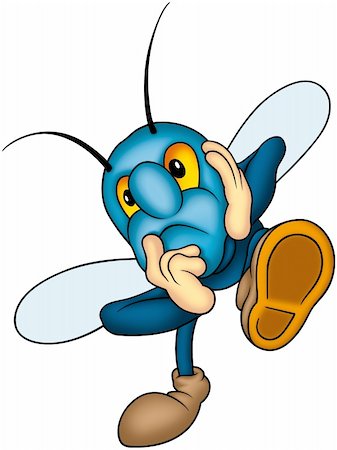 simsearch:400-04116240,k - Beetle 32 - High detailed and coloured cartoon illustration - Blue beetle Stock Photo - Budget Royalty-Free & Subscription, Code: 400-04460167