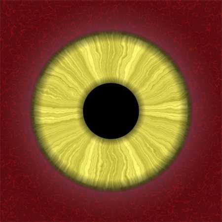 simsearch:400-04751617,k - Illustration of eye with yellow iris Stock Photo - Budget Royalty-Free & Subscription, Code: 400-04461825
