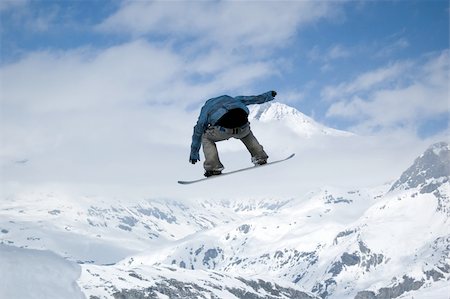 simsearch:400-03985663,k - snowboarder jumping high in the air Stock Photo - Budget Royalty-Free & Subscription, Code: 400-04475088