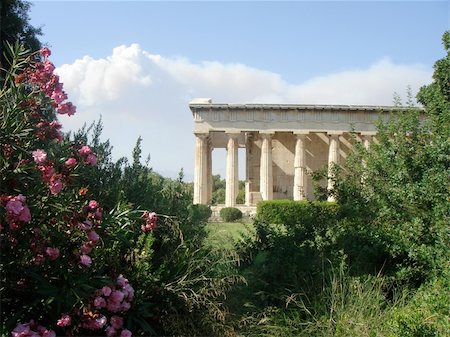 simsearch:400-04476617,k - Agora ancient greece temple - Athene, Greece, europe travel Stock Photo - Budget Royalty-Free & Subscription, Code: 400-04476334