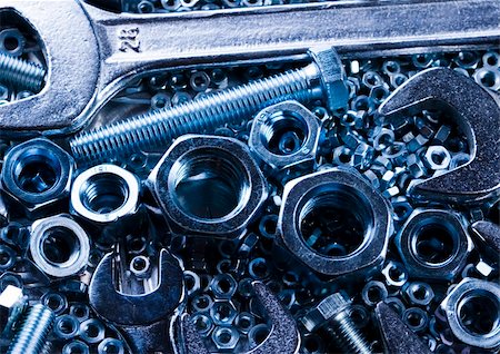 simsearch:400-03947919,k - There are different kinds of tools - open-ended and combination spanners. Stock Photo - Budget Royalty-Free & Subscription, Code: 400-04477293