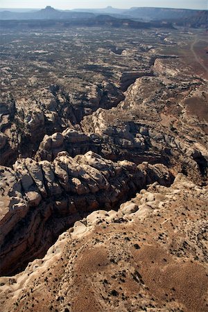 simsearch:400-03948680,k - Aerial of southwest desert canyon in Canyonlands National Park in Utah, USA. Stock Photo - Budget Royalty-Free & Subscription, Code: 400-04477627