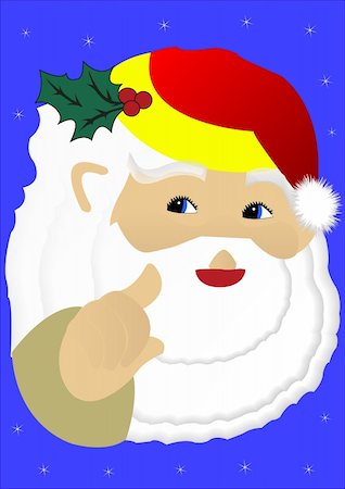Santa Christmas card background Stock Photo - Budget Royalty-Free & Subscription, Code: 400-04478967