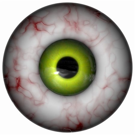 Computer generated illustration of green eye Stock Photo - Budget Royalty-Free & Subscription, Code: 400-04470939