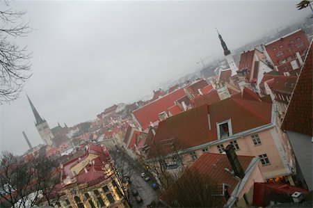 simsearch:400-05193127,k - Cloudy view on old city of Tallinn. Estonia Stock Photo - Budget Royalty-Free & Subscription, Code: 400-04488091