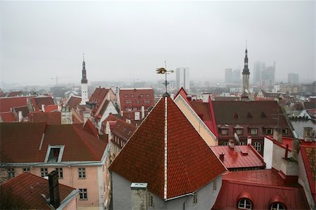 simsearch:400-05193127,k - Cloudy view on old city of Tallinn. Estonia Stock Photo - Budget Royalty-Free & Subscription, Code: 400-04488092
