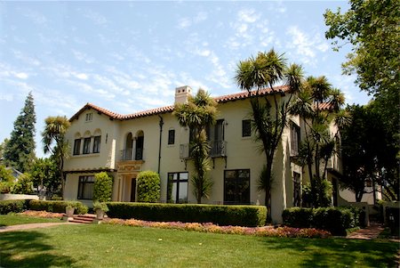 Mediterranean mansion, San Jose, California Stock Photo - Budget Royalty-Free & Subscription, Code: 400-04488460