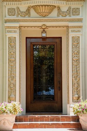 Ornate Mediterranean doorway, San Jose, California Foto de stock - Super Valor sin royalties y Suscripción, Código: 400-04488461