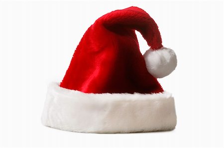 simsearch:400-08491819,k - Santa Claus hat isolated on white background Photographie de stock - Aubaine LD & Abonnement, Code: 400-04480205