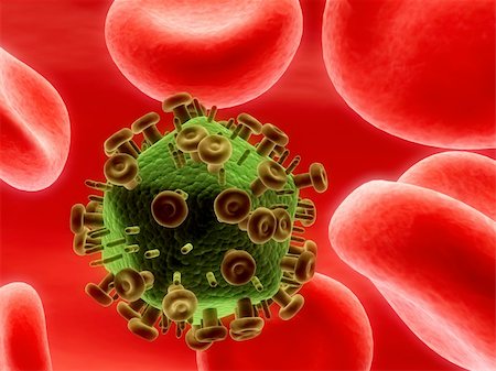 simsearch:400-05016219,k - 3d rendered illustration of an aids virus in the blood Stock Photo - Budget Royalty-Free & Subscription, Code: 400-04480633
