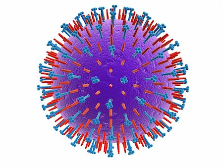 3d rendered close up of an isplated influeza virus Stock Photo - Budget Royalty-Free & Subscription, Code: 400-04480770