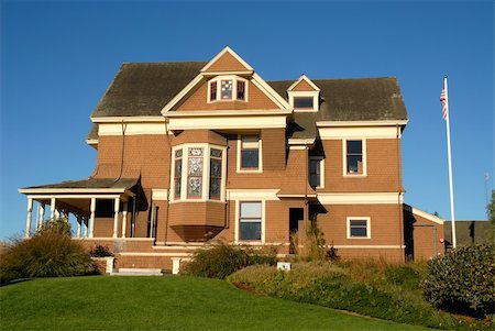 House on a hill, Fort Bragg, California Photographie de stock - Aubaine LD & Abonnement, Code: 400-04481127
