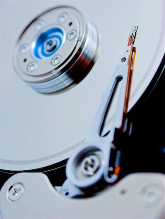 simsearch:400-05252692,k - Open hard disk drive - shallow depth of field with focus on the needle Stock Photo - Budget Royalty-Free & Subscription, Code: 400-04483425