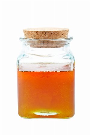 simsearch:400-05135233,k - Jar of honey isolated on white background Foto de stock - Super Valor sin royalties y Suscripción, Código: 400-04483873