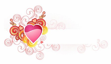 simsearch:400-04299563,k - love heart with space for your text /  valentine and wedding /  vector Stock Photo - Budget Royalty-Free & Subscription, Code: 400-04495011