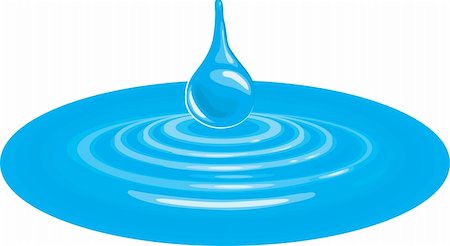 simsearch:614-06813723,k - A vector illustration of a falling drip of water impacting the water?s surface Stock Photo - Budget Royalty-Free & Subscription, Code: 400-04497813