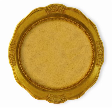 simsearch:400-07332295,k - circular golden frame with background isolated on white Stock Photo - Budget Royalty-Free & Subscription, Code: 400-04498490