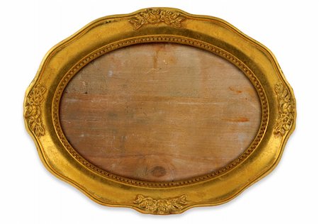 simsearch:400-06860484,k - gilded oval frame with background isolated on white Stock Photo - Budget Royalty-Free & Subscription, Code: 400-04498501