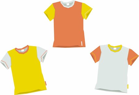 variations of a blank tee Stock Photo - Budget Royalty-Free & Subscription, Code: 400-04499685