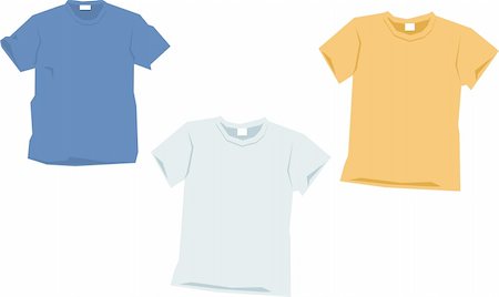 variations of a blank tee Stock Photo - Budget Royalty-Free & Subscription, Code: 400-04499688