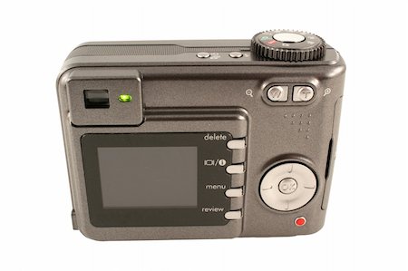 simsearch:400-04294580,k - A Isolated digital camera back on white Stock Photo - Budget Royalty-Free & Subscription, Code: 400-04490030