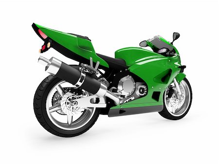 simsearch:400-05017762,k - isolated motorcycle on a white background Stock Photo - Budget Royalty-Free & Subscription, Code: 400-04491014