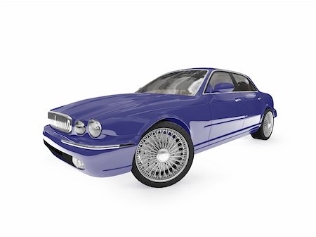 simsearch:400-03927951,k - blue car on a white background Stock Photo - Budget Royalty-Free & Subscription, Code: 400-04491023