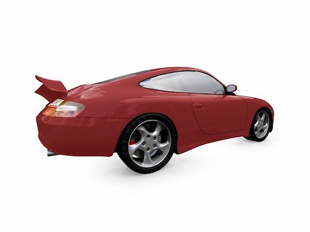 simsearch:400-05034481,k - isolated red supercar on a white background Stock Photo - Budget Royalty-Free & Subscription, Code: 400-04491077