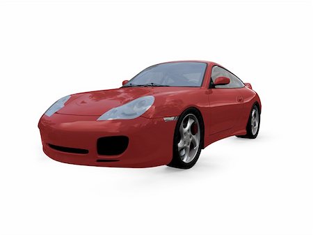 simsearch:400-05034481,k - isolated red supercar on a white background Stock Photo - Budget Royalty-Free & Subscription, Code: 400-04491078