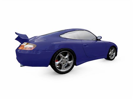 simsearch:400-05034481,k - isolated blue supercar on a white background Stock Photo - Budget Royalty-Free & Subscription, Code: 400-04491073