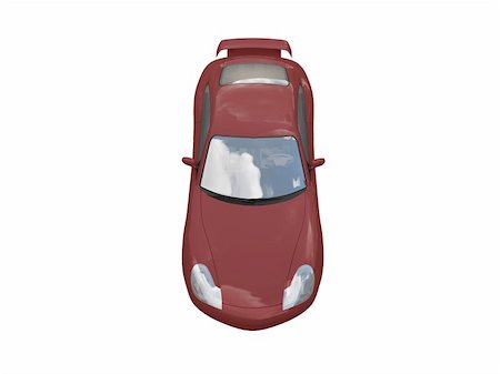 simsearch:400-05034481,k - isolated red supercar on a white background Stock Photo - Budget Royalty-Free & Subscription, Code: 400-04491080