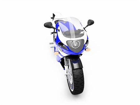 simsearch:400-03927951,k - isolated motorcycle on a white background Stock Photo - Budget Royalty-Free & Subscription, Code: 400-04491099