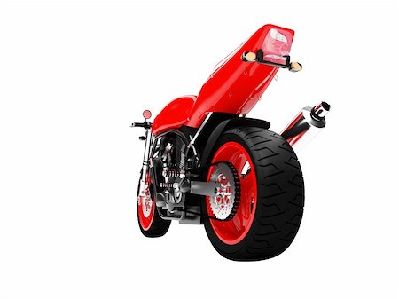 simsearch:400-05017762,k - isolated motorcycle on a white background Stock Photo - Budget Royalty-Free & Subscription, Code: 400-04491101