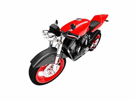 simsearch:400-05017762,k - isolated motorcycle on a white background Stock Photo - Budget Royalty-Free & Subscription, Code: 400-04491102