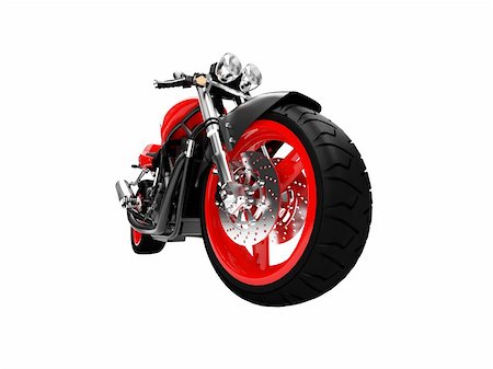 isolated motorcycle on a white background Stock Photo - Budget Royalty-Free & Subscription, Code: 400-04491103